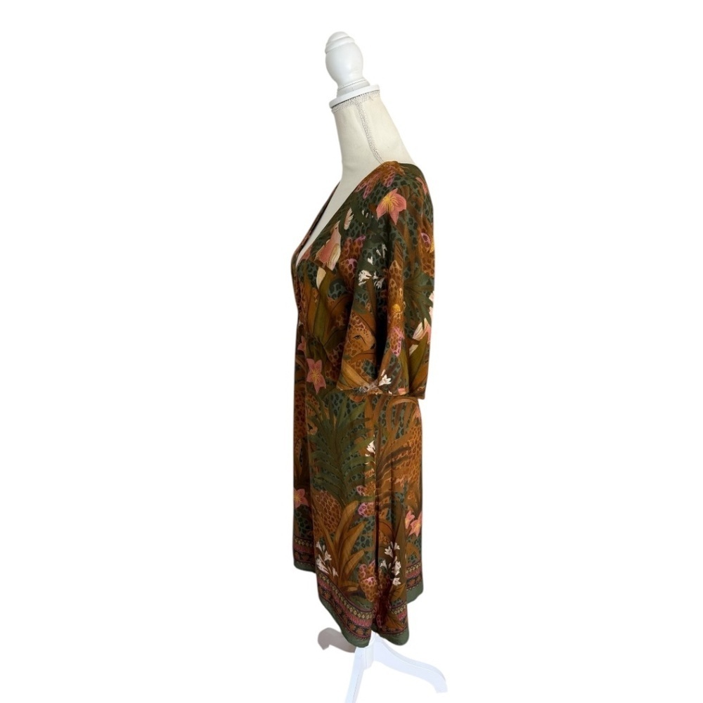 Farm Rio Tropical Jungle Mid Cutout Dress - Picture 4 of 14